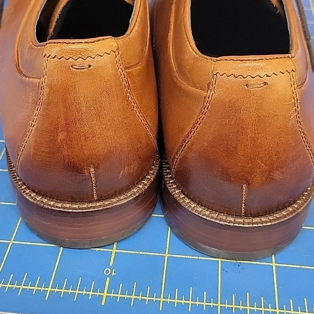 Cole Haan Men's Tan Leather Derby Shoes Size 10M Pre-Loved